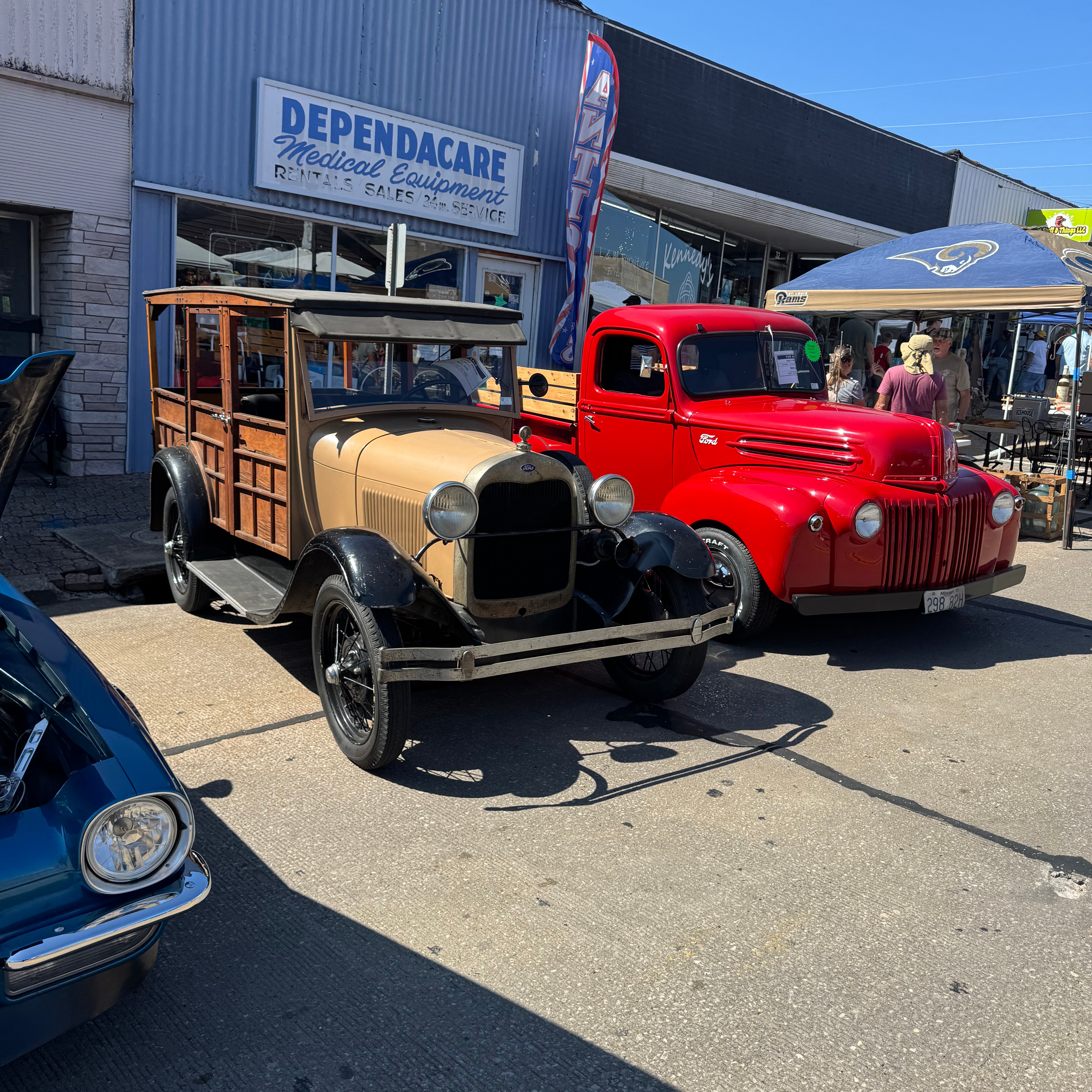 Classic vehicle displayed during the Twin City Days car show