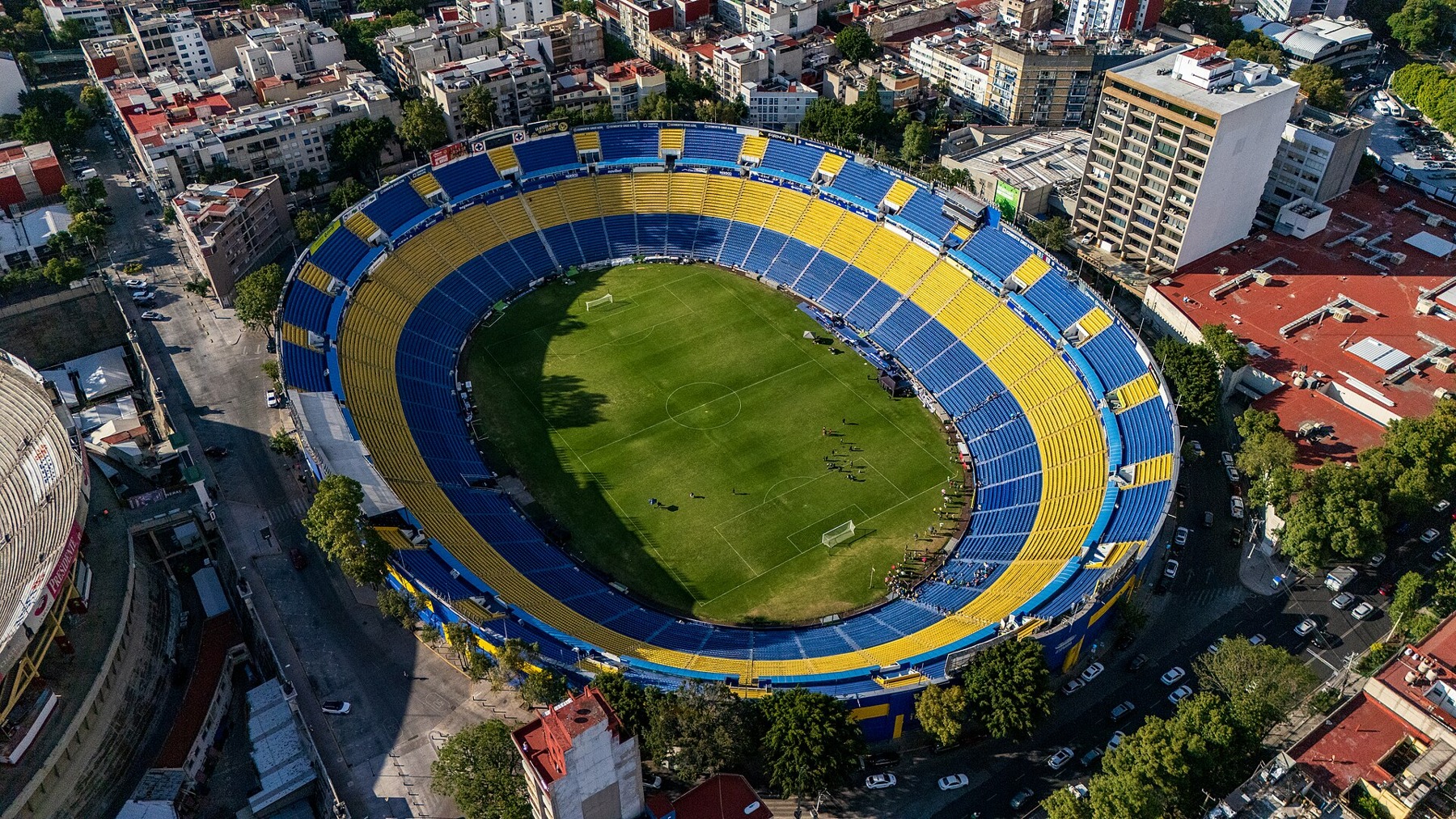 Aerial view of Estadio Ciudad de los Deportes