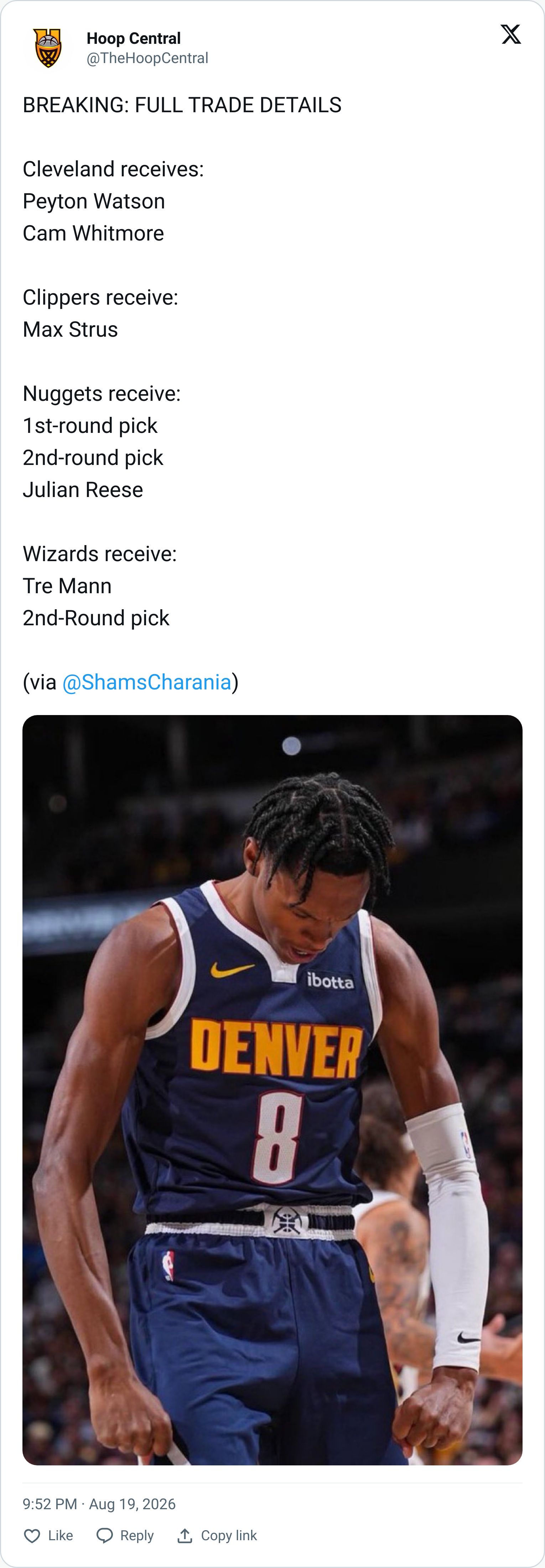 Tweet screenshot