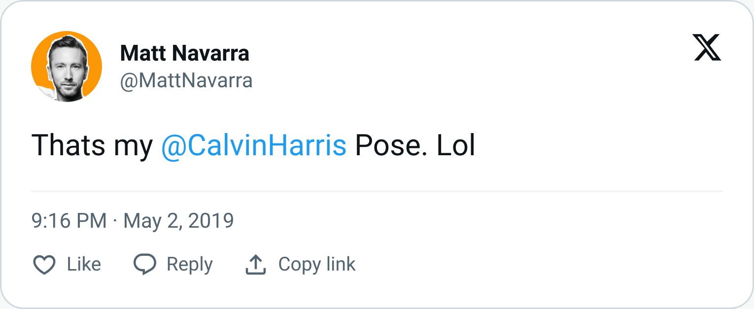 Tweet screenshot