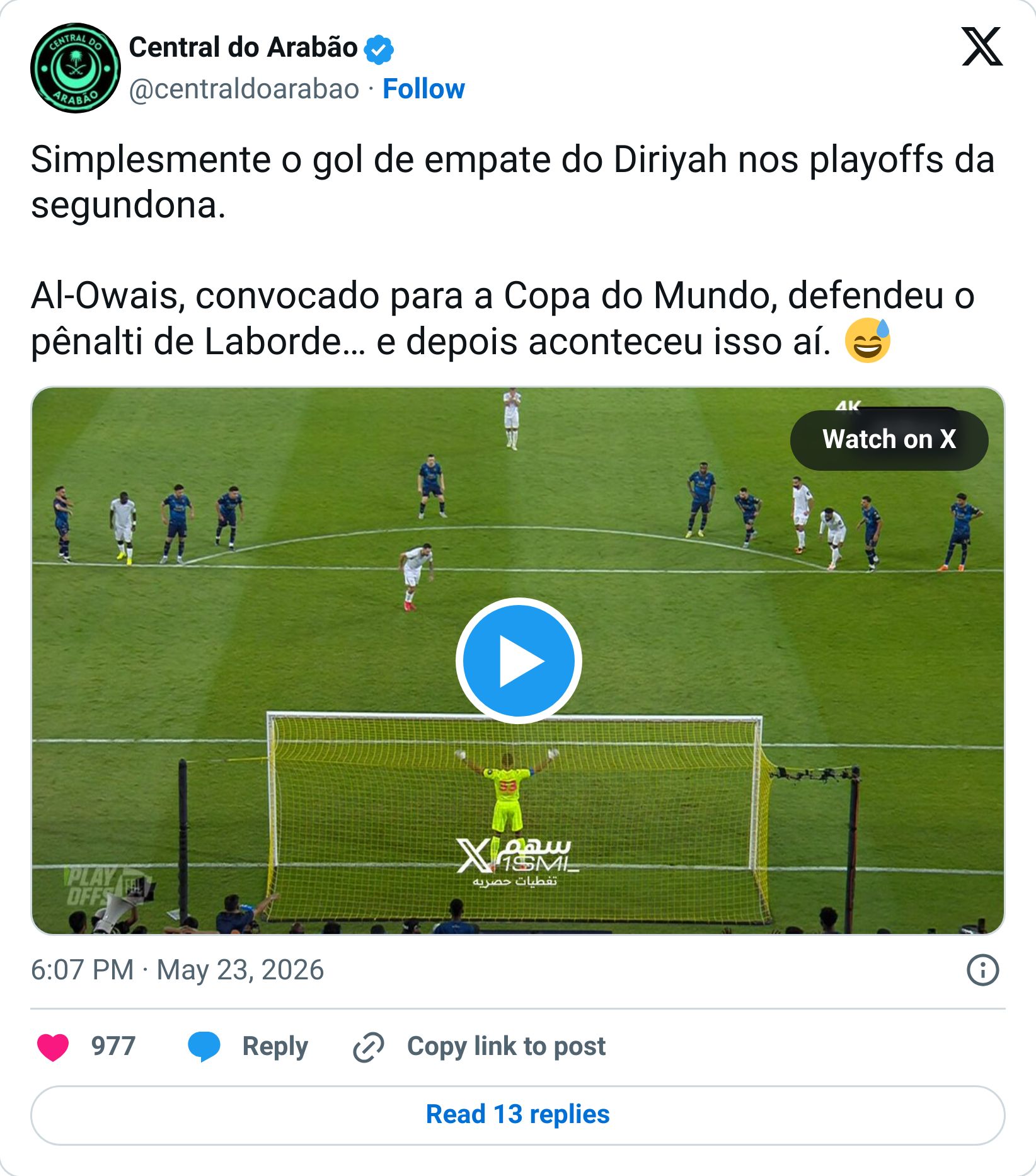 Tweet screenshot