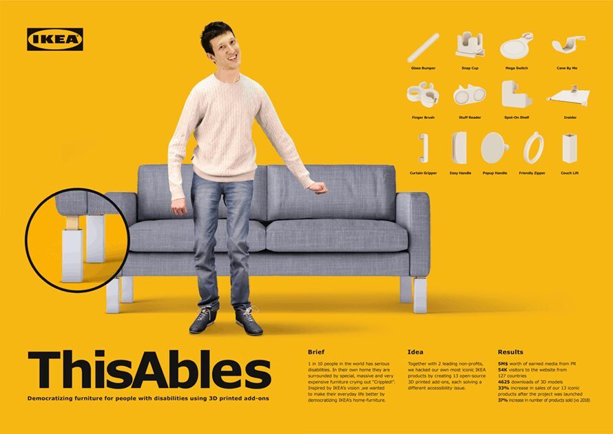 Thisables ThisAbles da Ikea e McCann TelAviv é GP