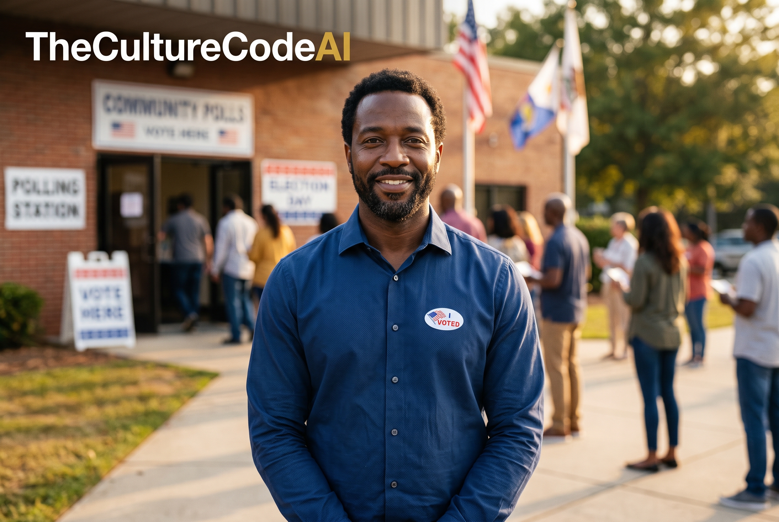 The Culture Code AI | Proud Black man voter on Black Man Voter Day