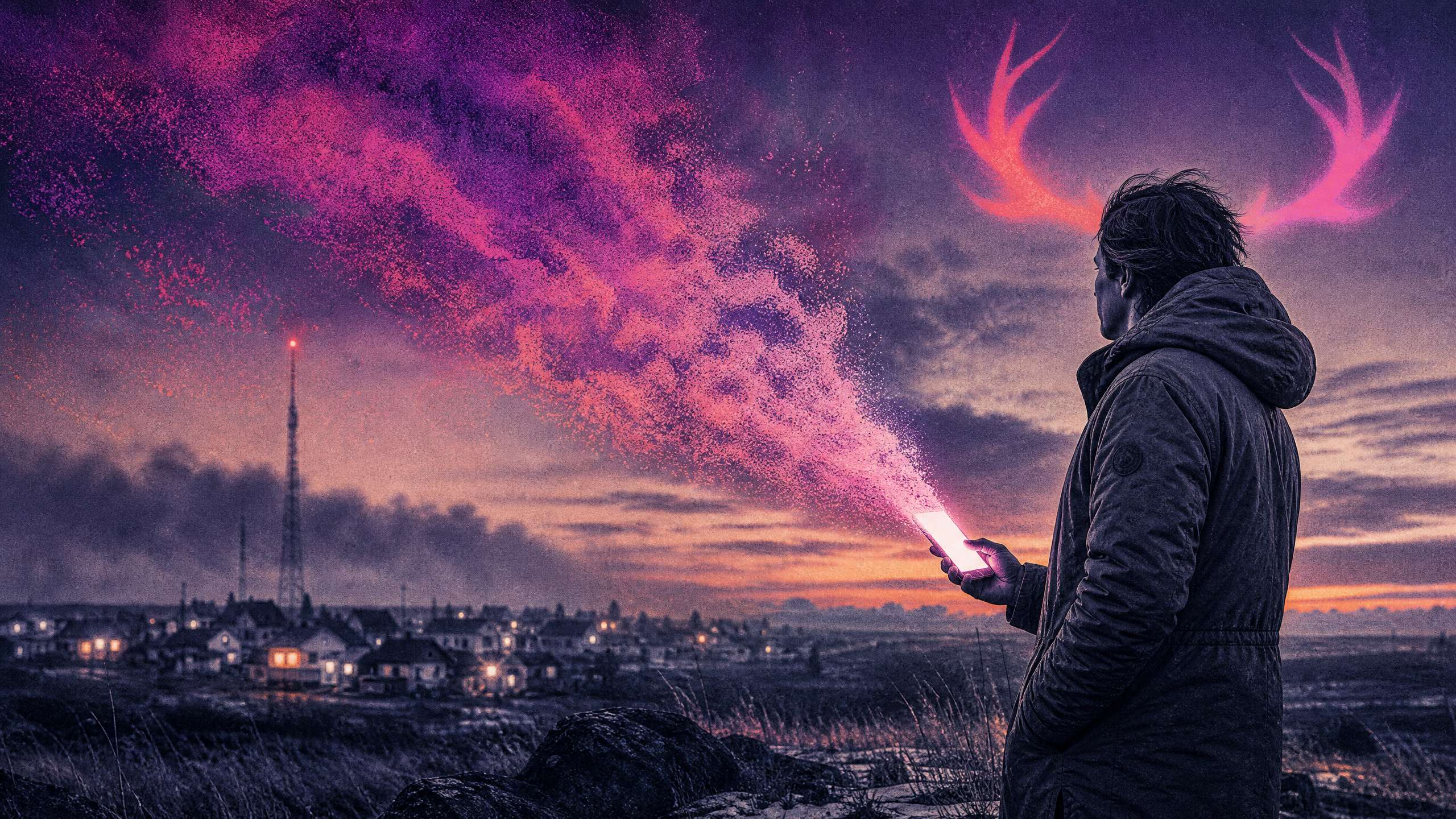Newsletter artwork for "the feed is full. the signal is gone."