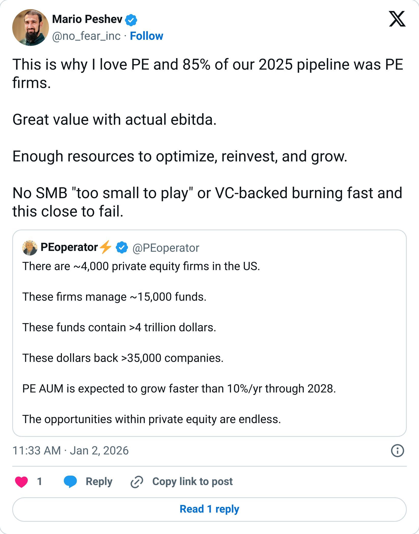Tweet screenshot
