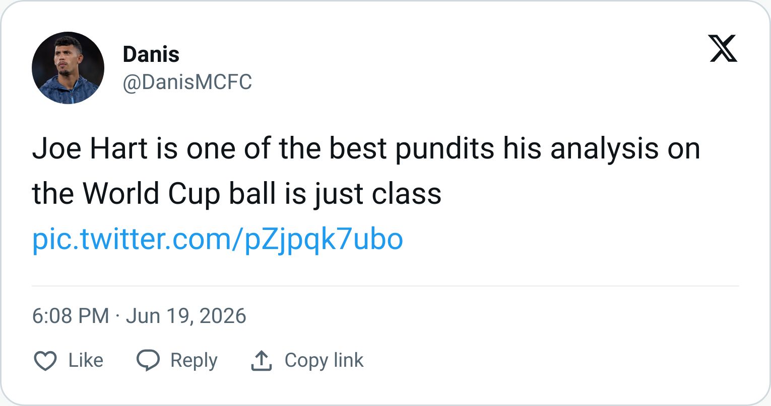 Tweet screenshot