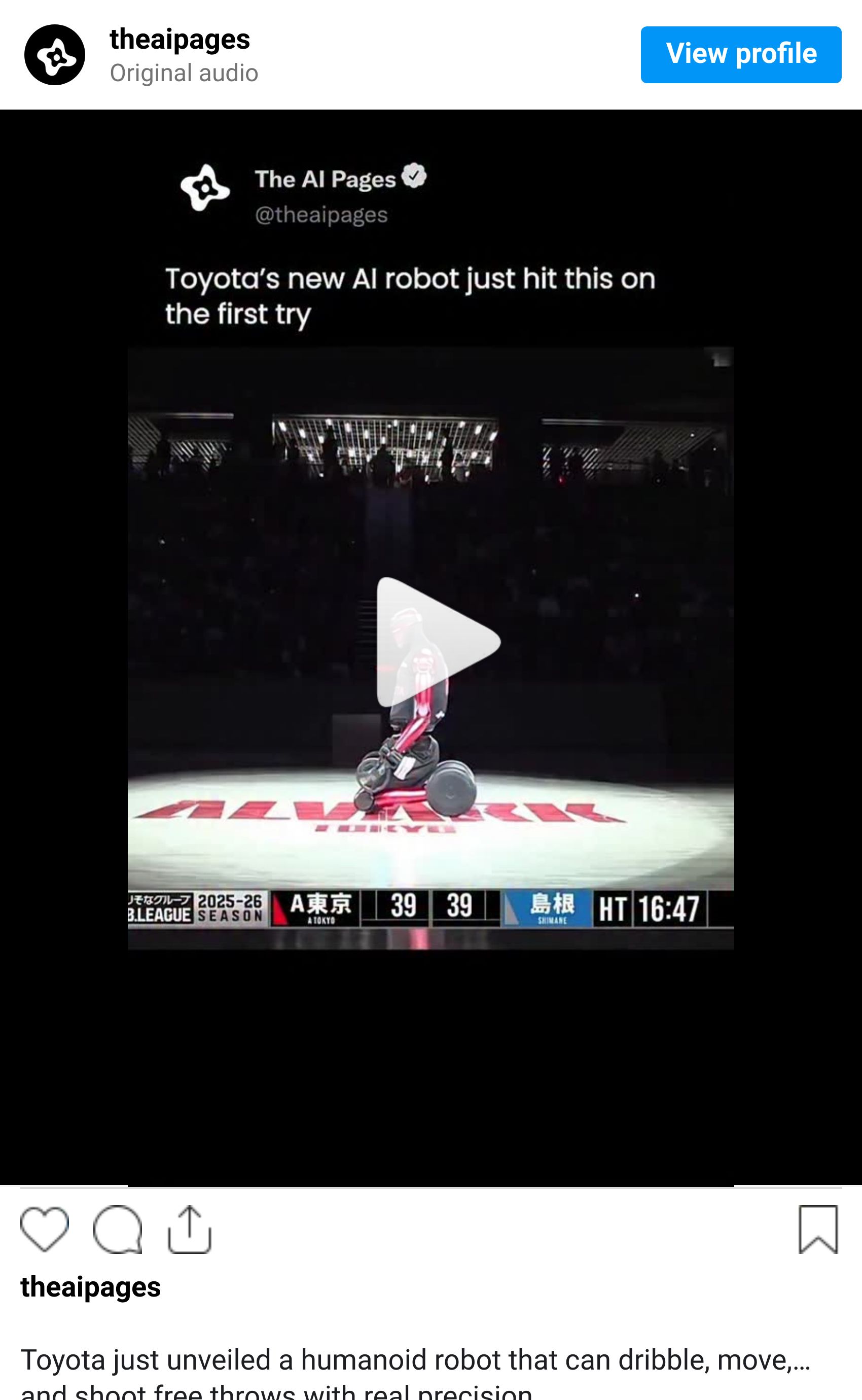 Instagram reel screenshot