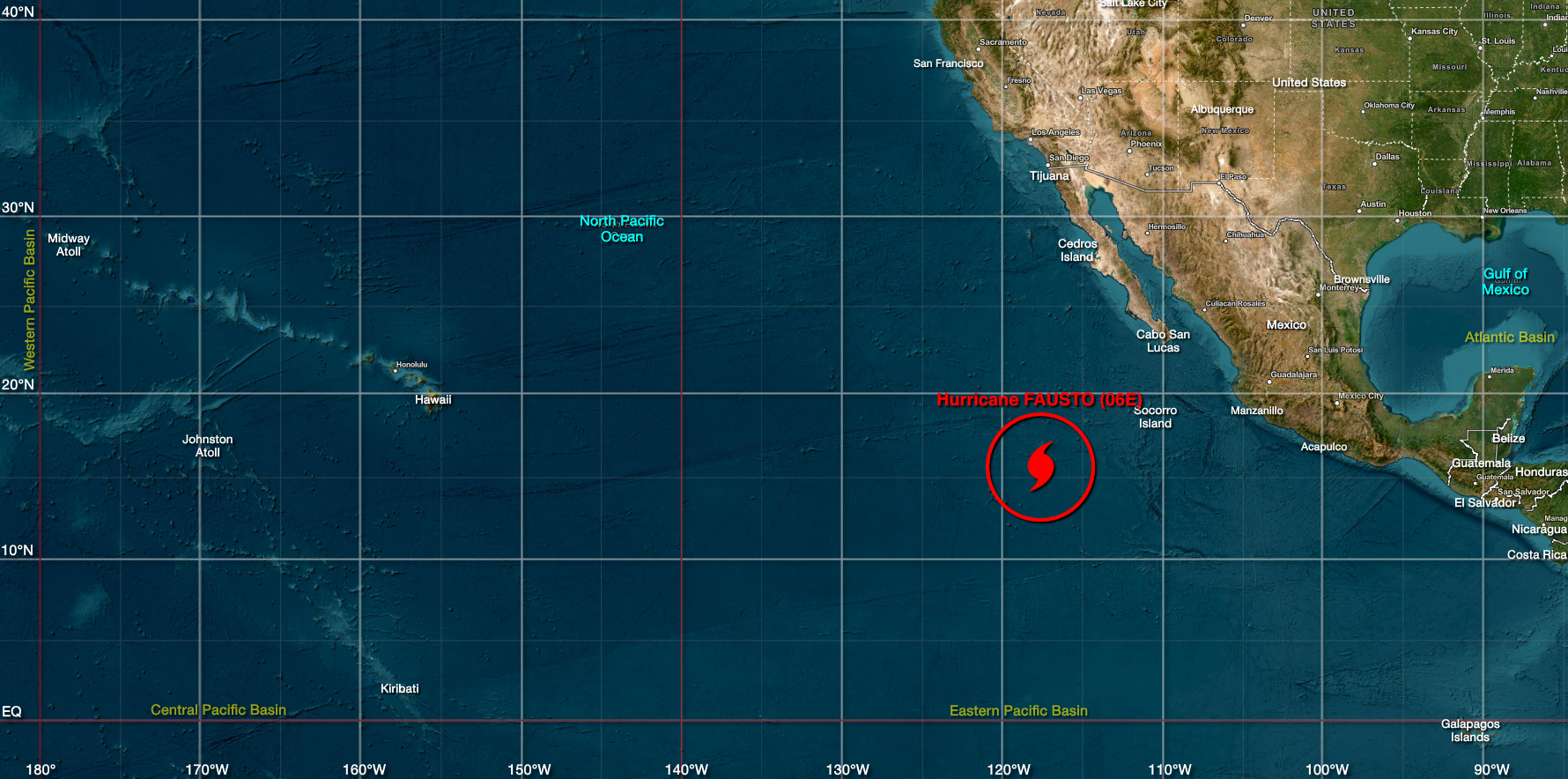 Global Tropical Activity Roundup 1500 UTC 21 July 2026 Eastern Pacific Map Blank 