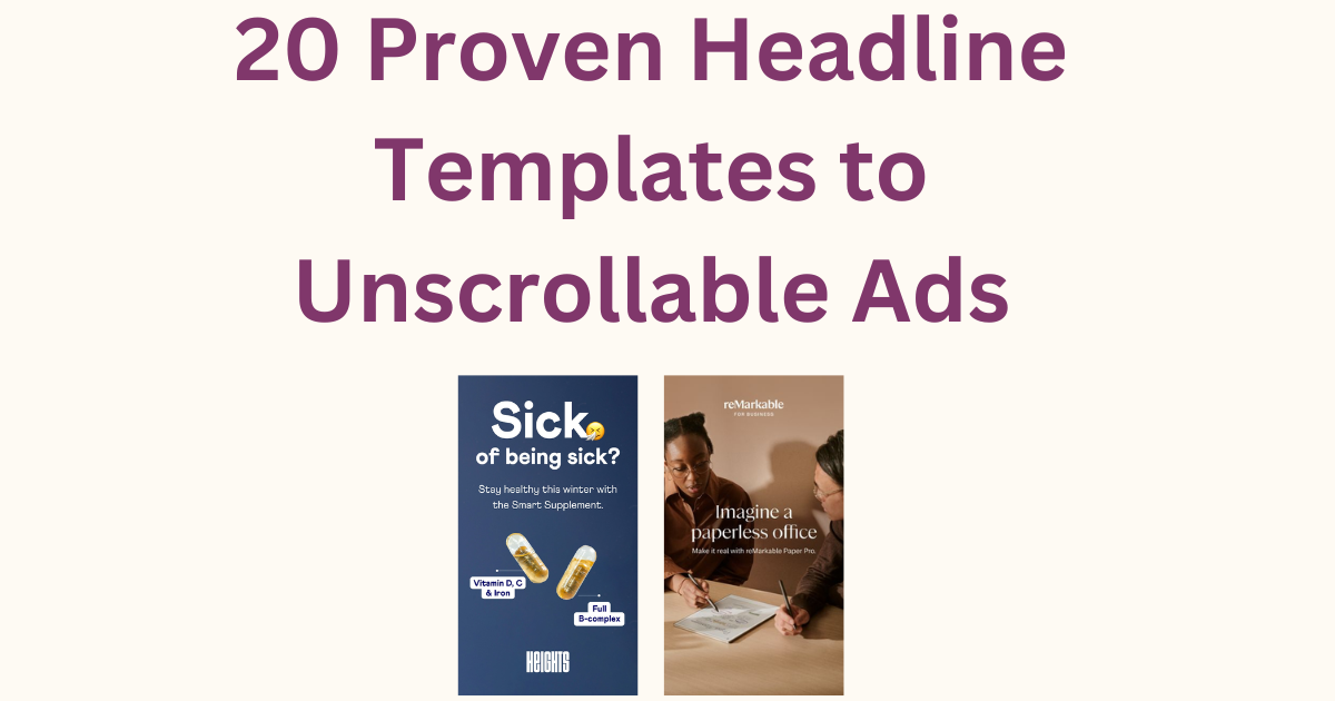 20 Proven Headline Templates to Make Winning Ads
