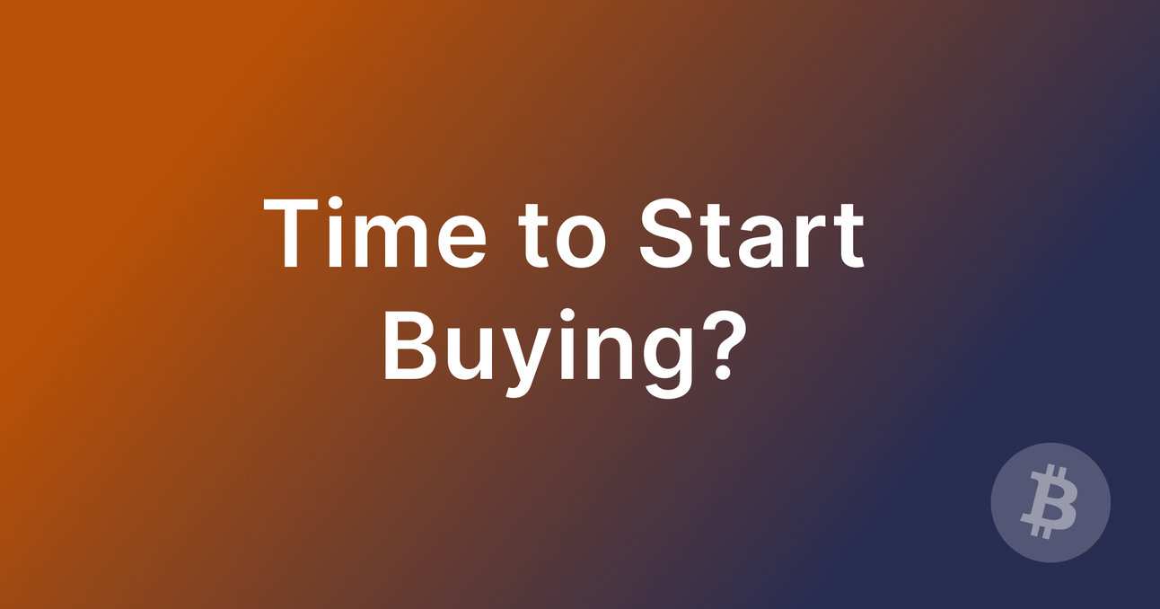 Time to start buying?