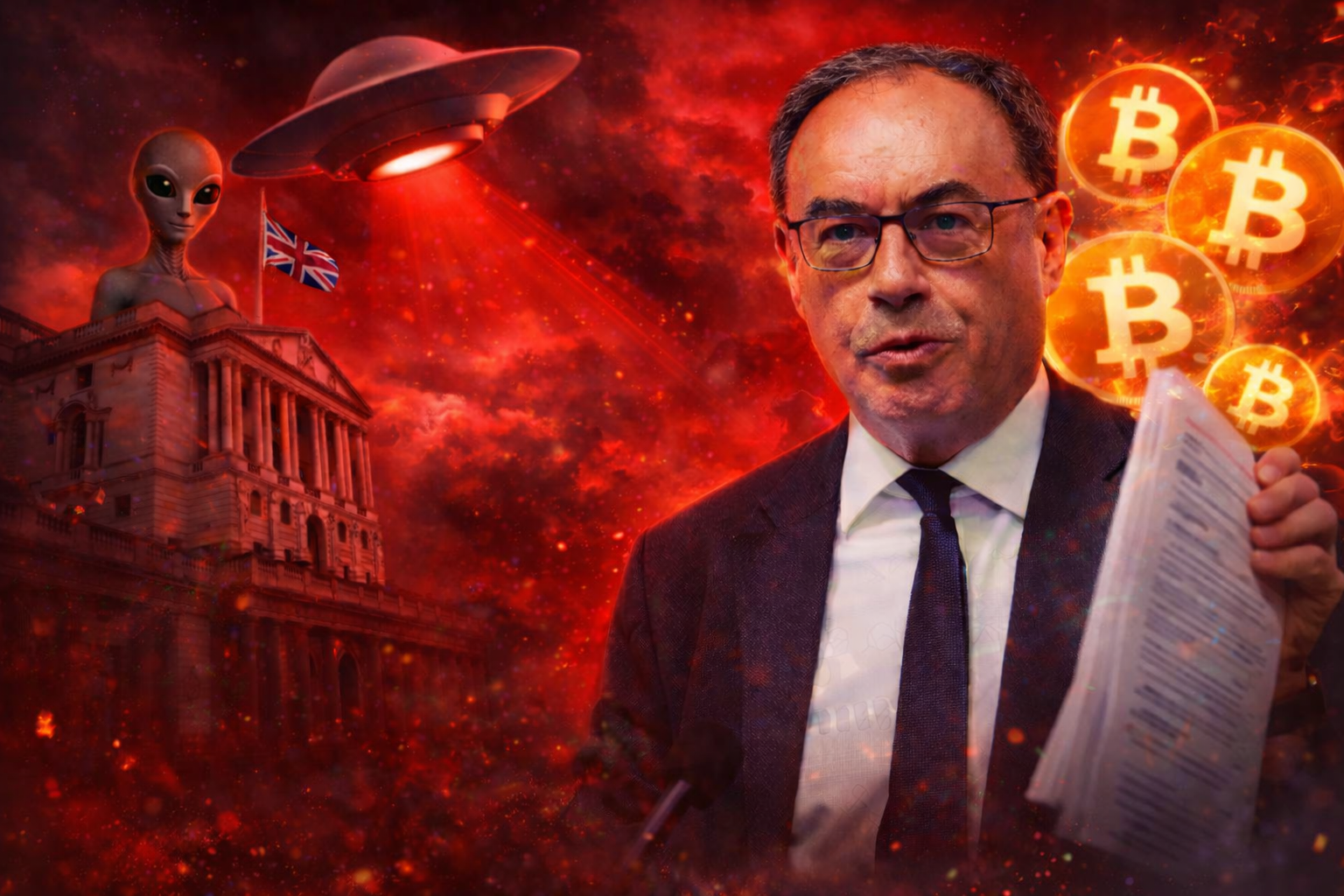 Bank of England Warns: Alien Disclosure Could Crash Markets and Send Bitcoin Soaring