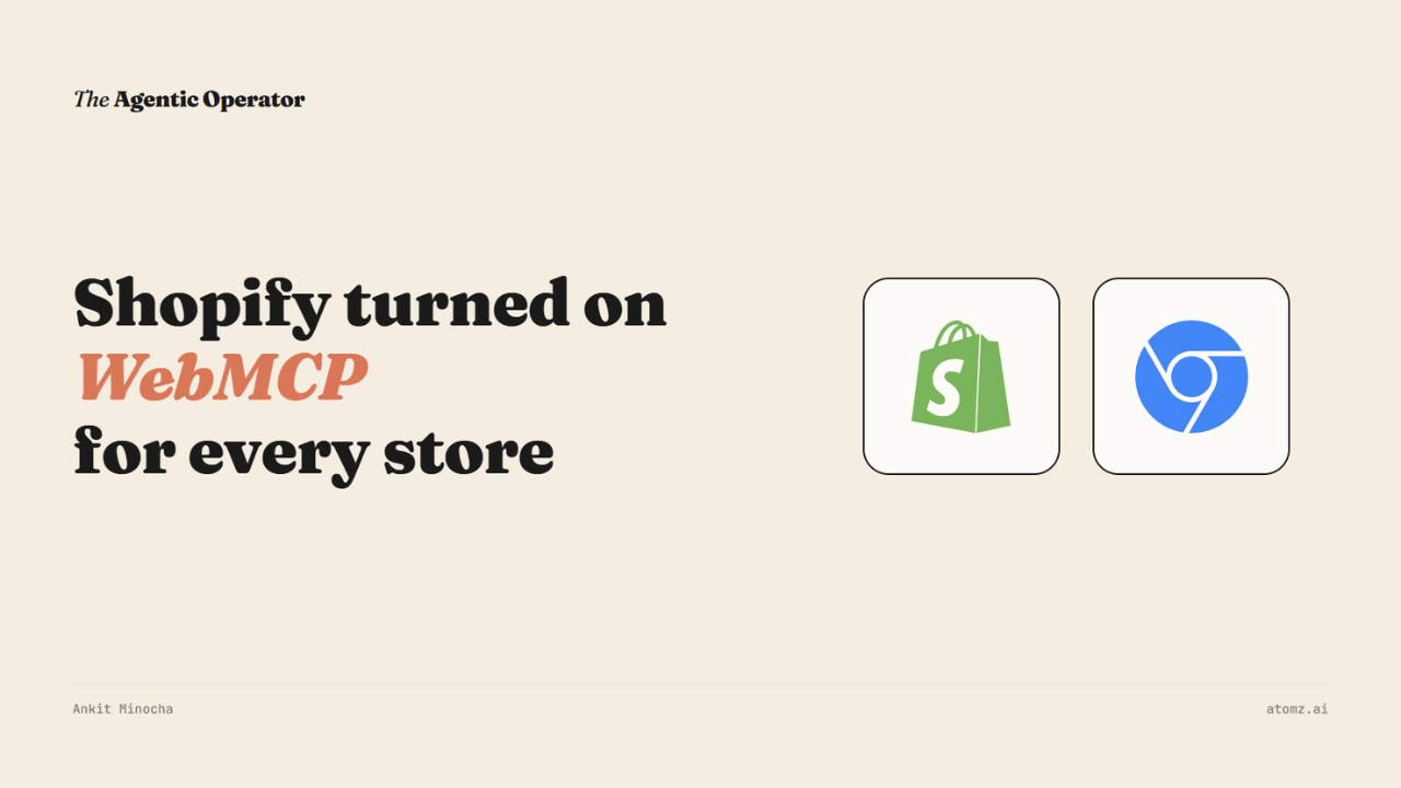 Shopify turned on WebMCP for every store