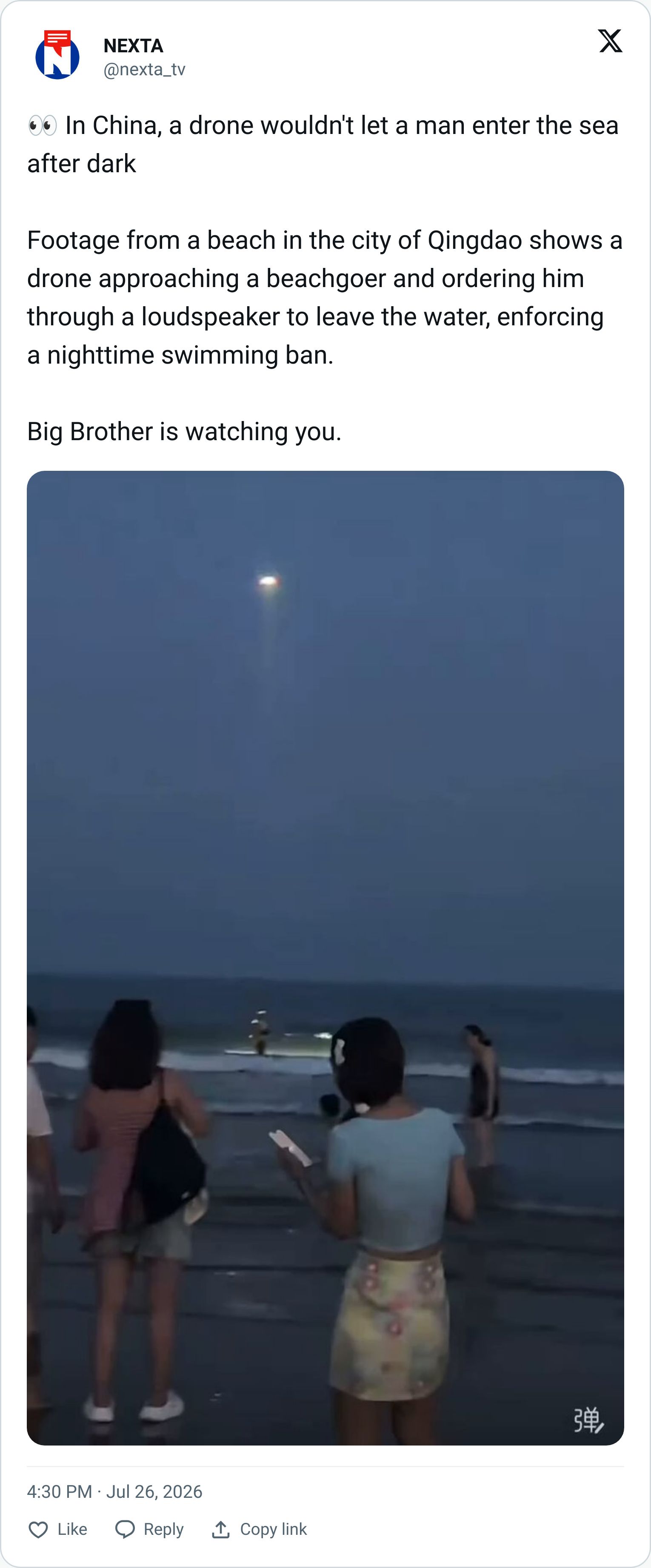 Tweet screenshot