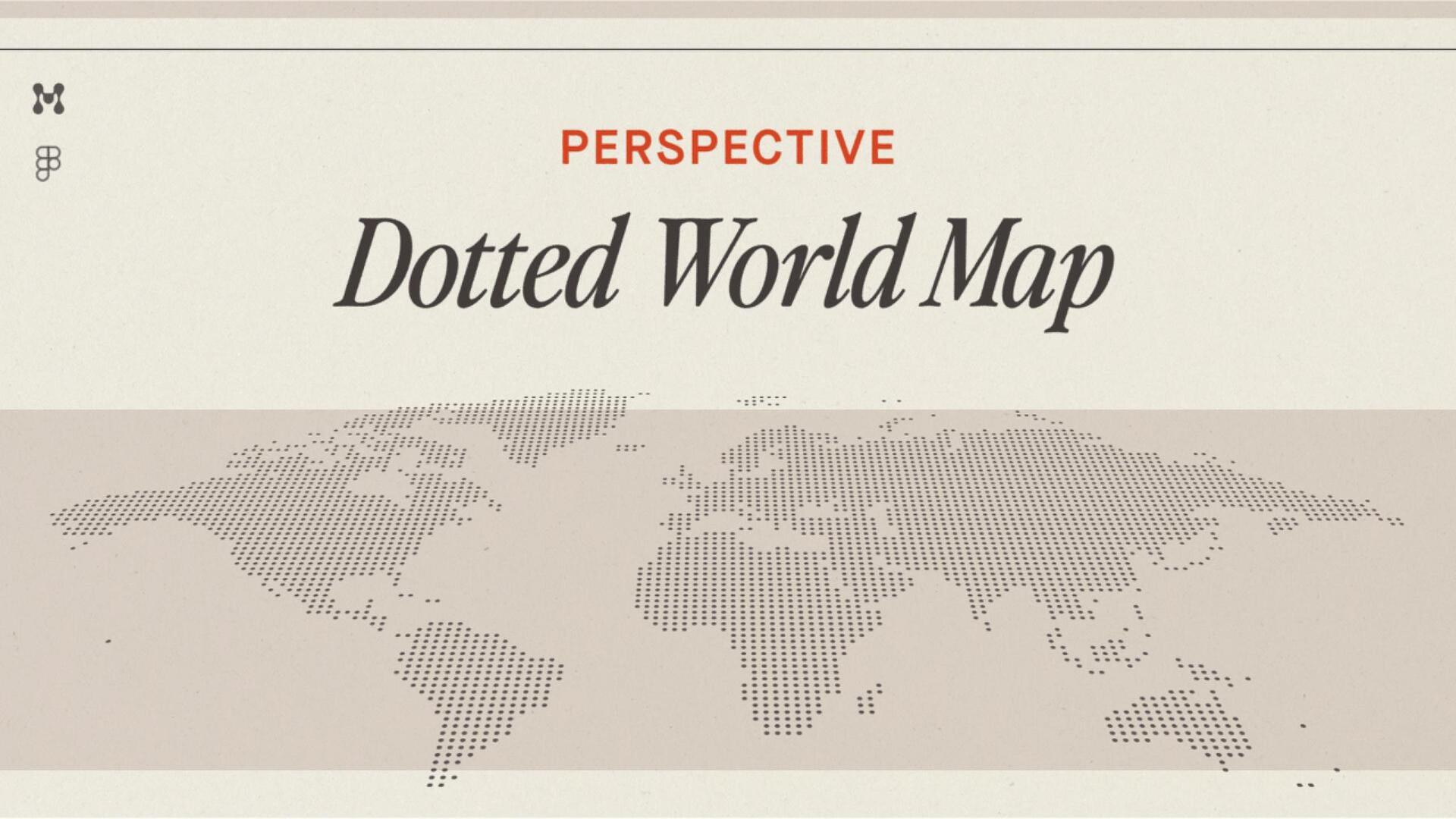 Create a Dotted World Map in Figma with 3D Perspective