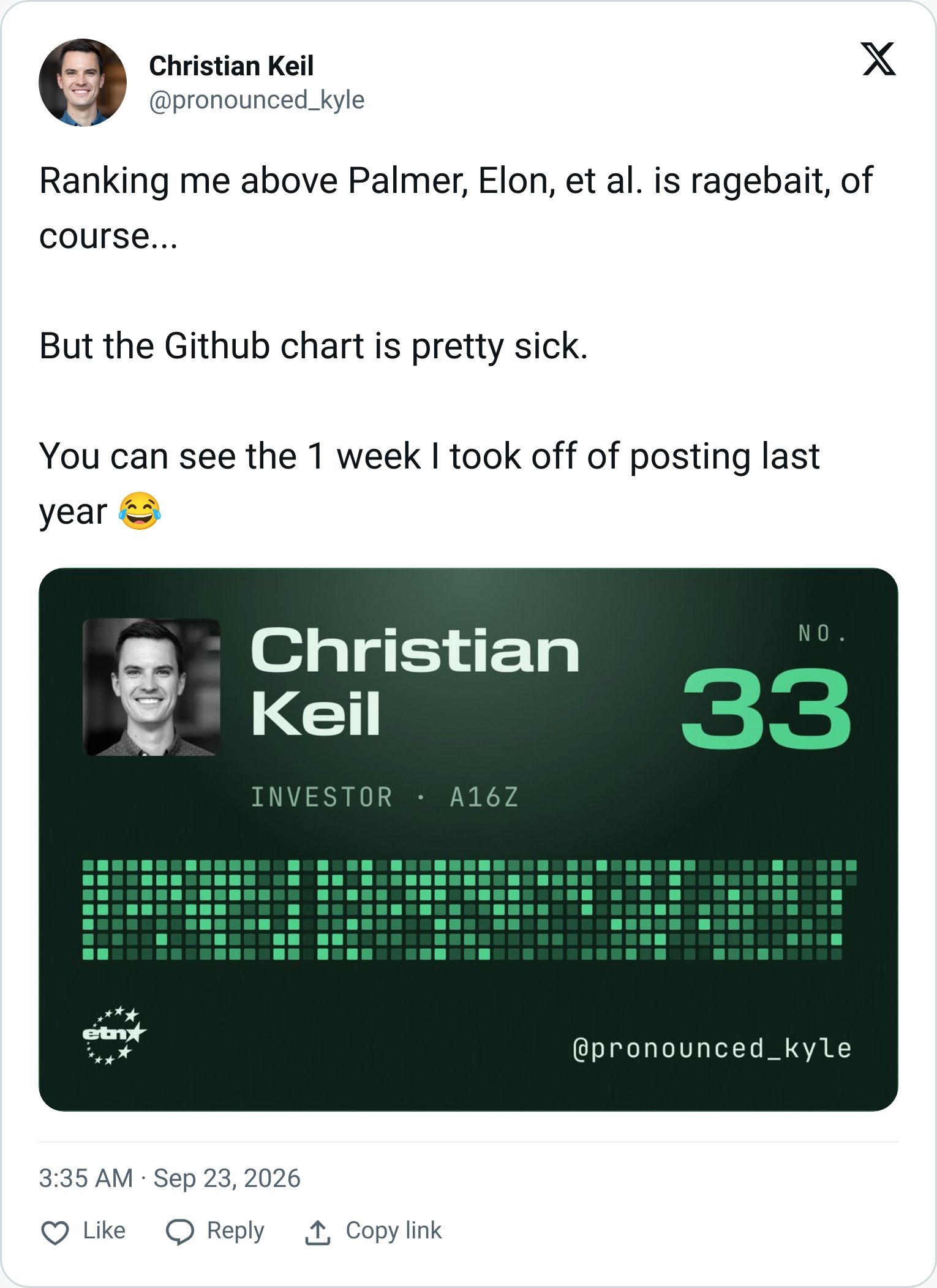 Tweet screenshot