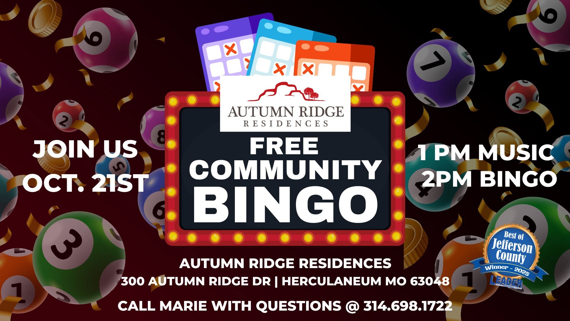 Community Bingo at Autumn Ridge