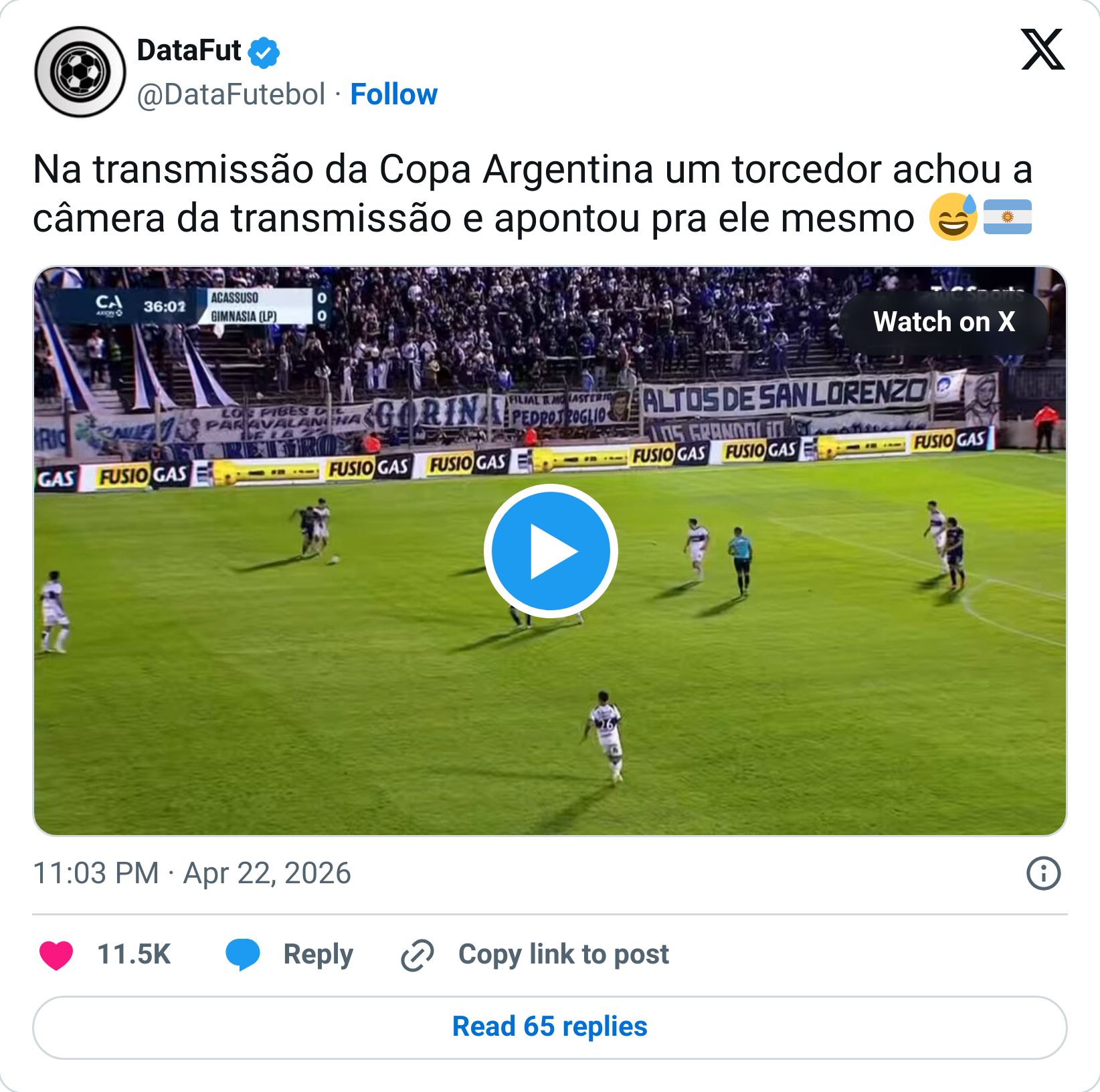 Tweet screenshot