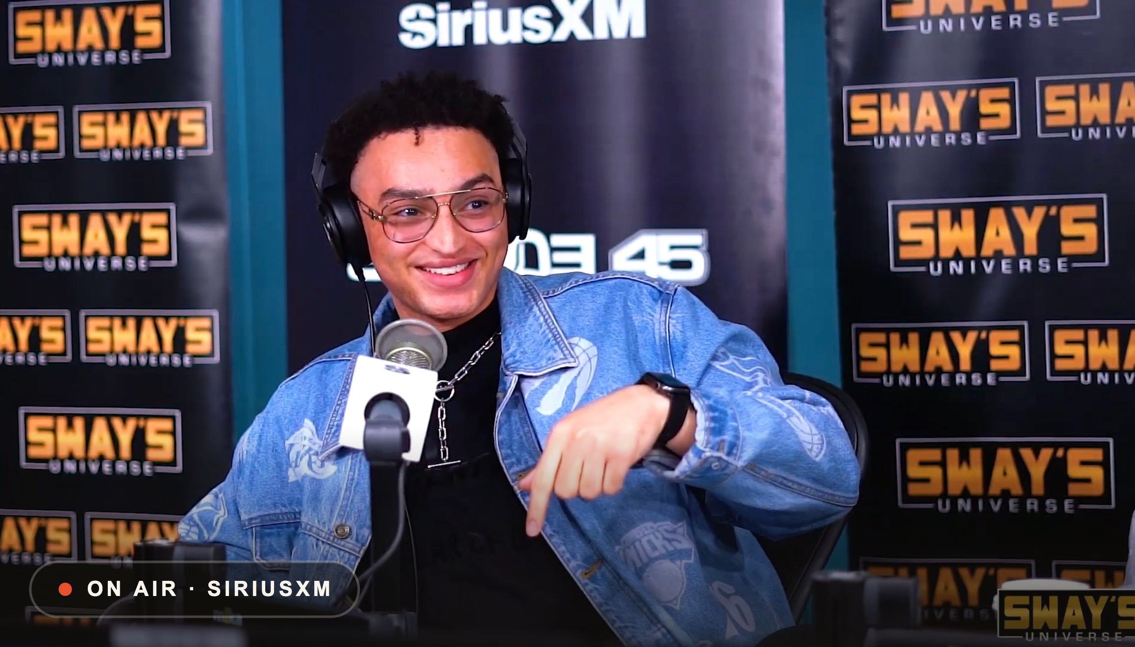 Nicholas Alexis smiling on SiriusXM, On Air at SiriusXM