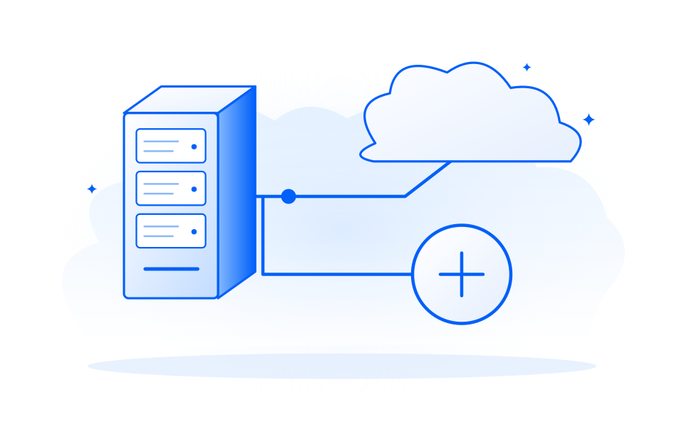 Conceptual digital infrastructure illustration.