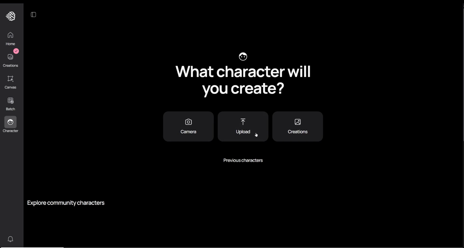 Screenshot of Ideogram's Character feature generating consistent faces