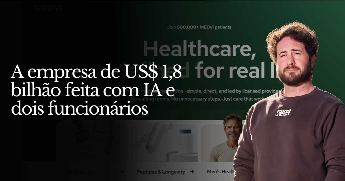 A empresa de US$ 1,8 bilhão feita com IA e dois funcionários