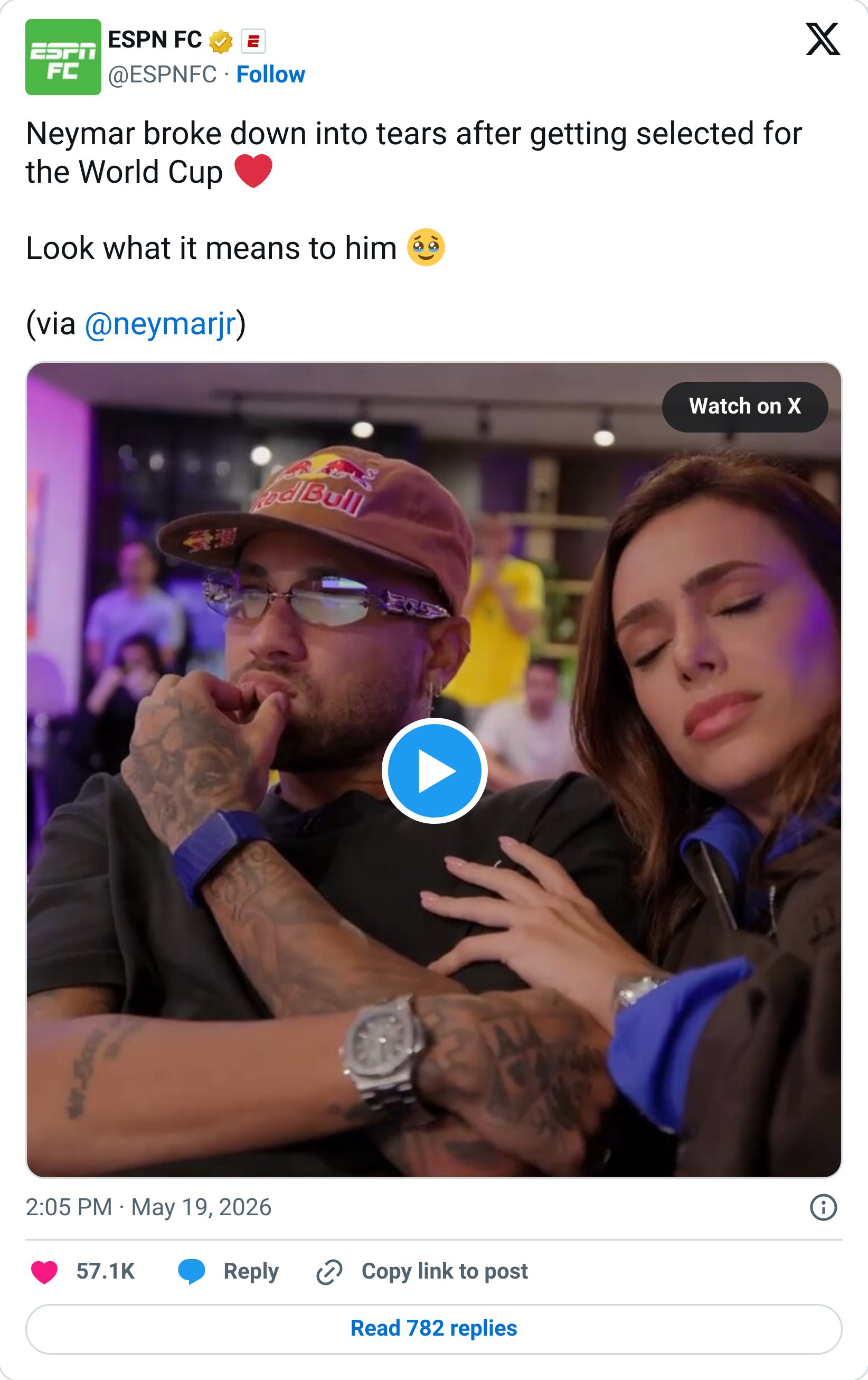 Tweet screenshot