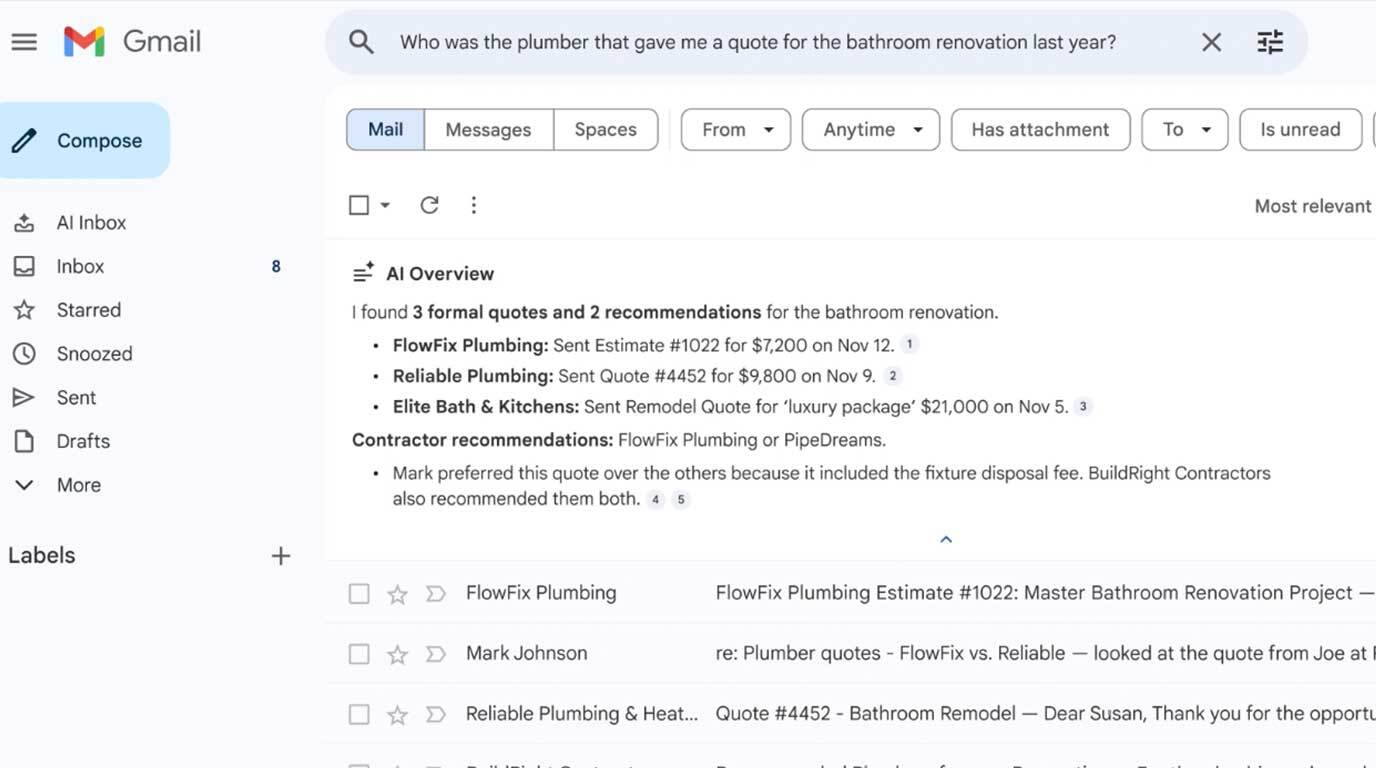 Gmail's Gemini glow-up