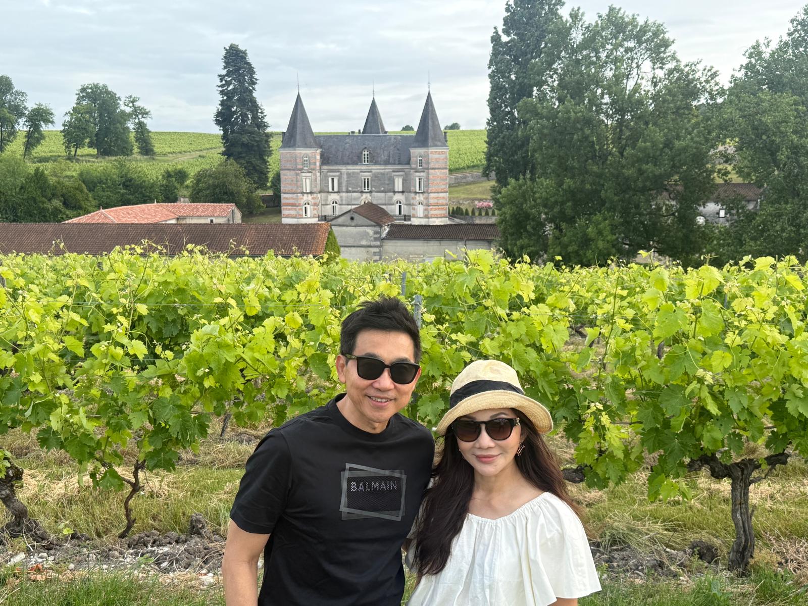 Dr Lee is also a foodie and wine lover so staying at a 500-year old chateau in the middle of a vast 240-hectare vineyard was a dream come true during a Bordeaux and Champagne trip.
