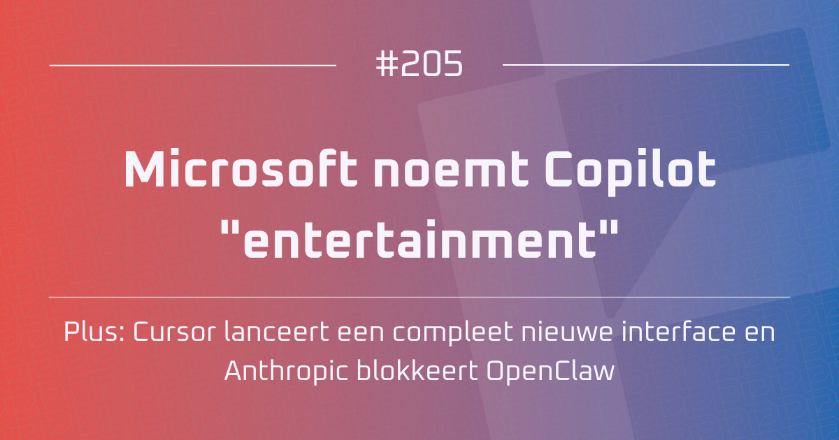 AI #205 | Microsoft noemt Copilot "entertainment"