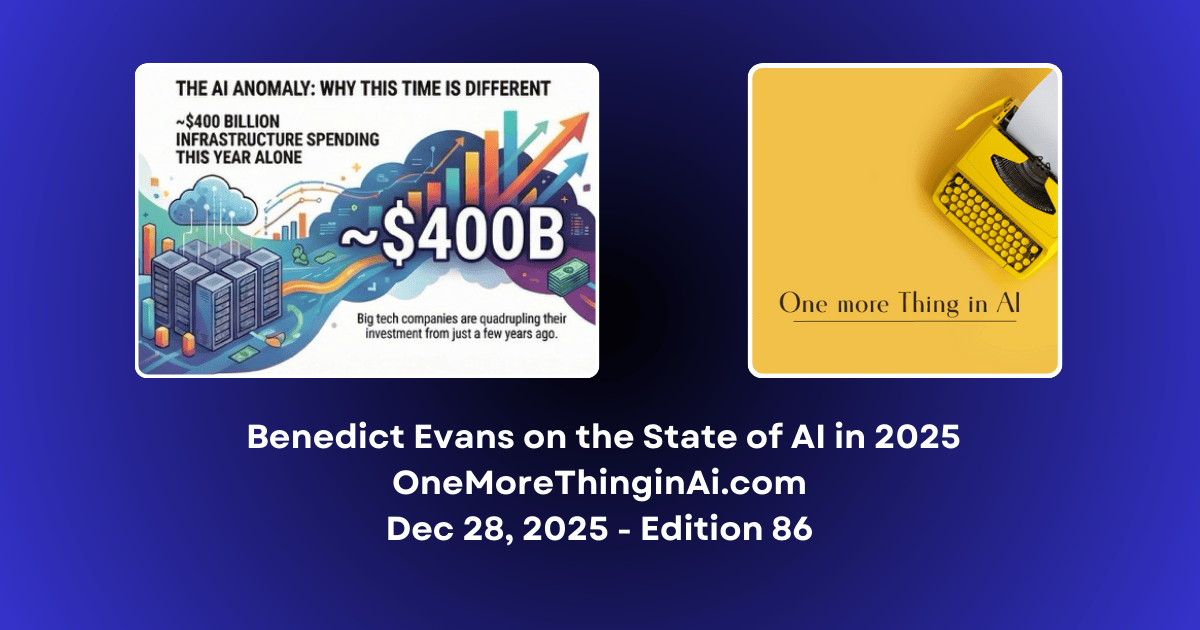 Benedict Evans on the State of AI in 2025