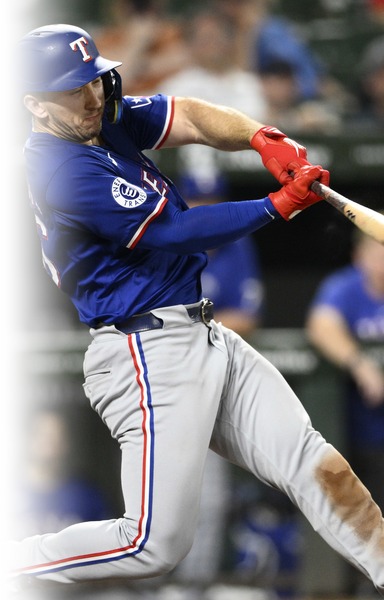 Wyatt Langford at the plate