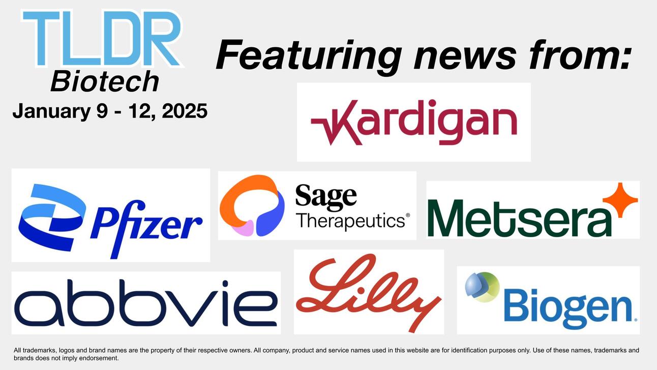 Biotech & Pharma Updates | January 9 - 12, 2025
