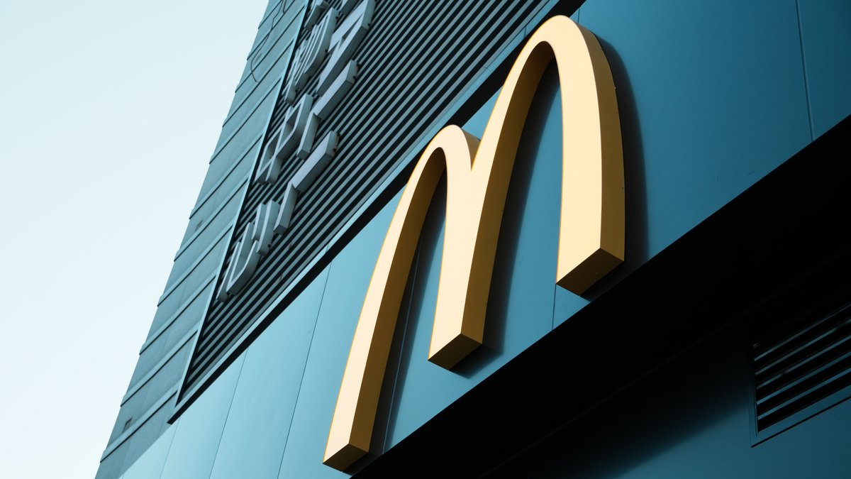 A McDonald’s restaurant sign in an unexpected setting