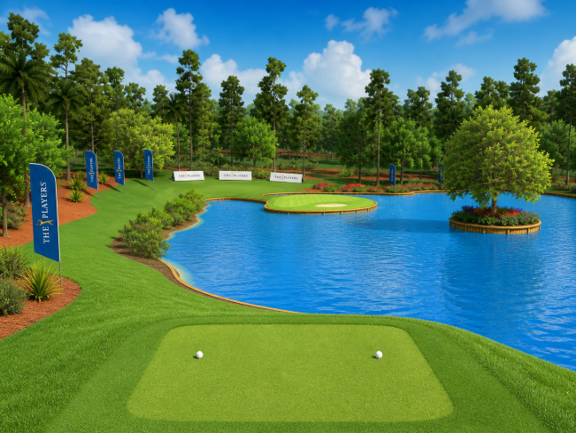 TPC Sawgrass 17th hole from the tee box
