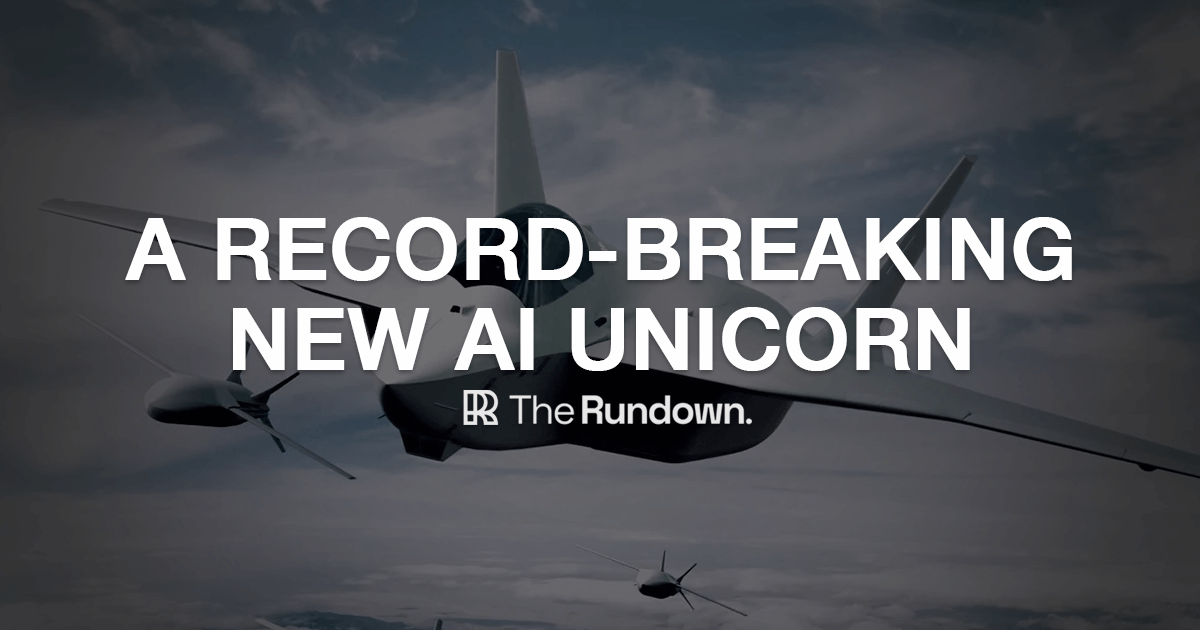 🤖 A new AI unicorn emerges