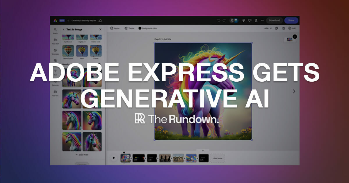 🤖 Adobe releases AI-powered Express