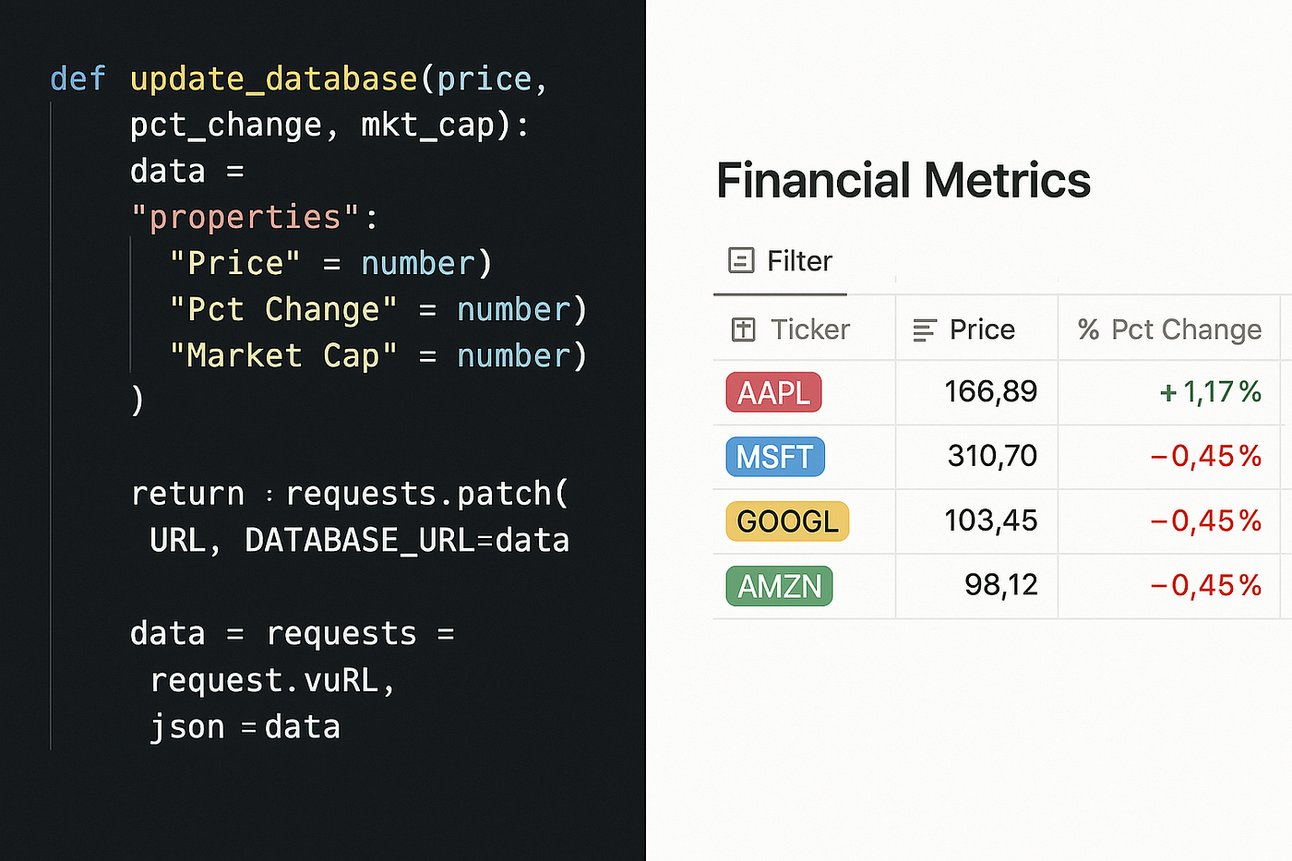 Dashboard Trading Python Ditch Excel: Build a Live-Updating Trading Dashboard in Notion with Python