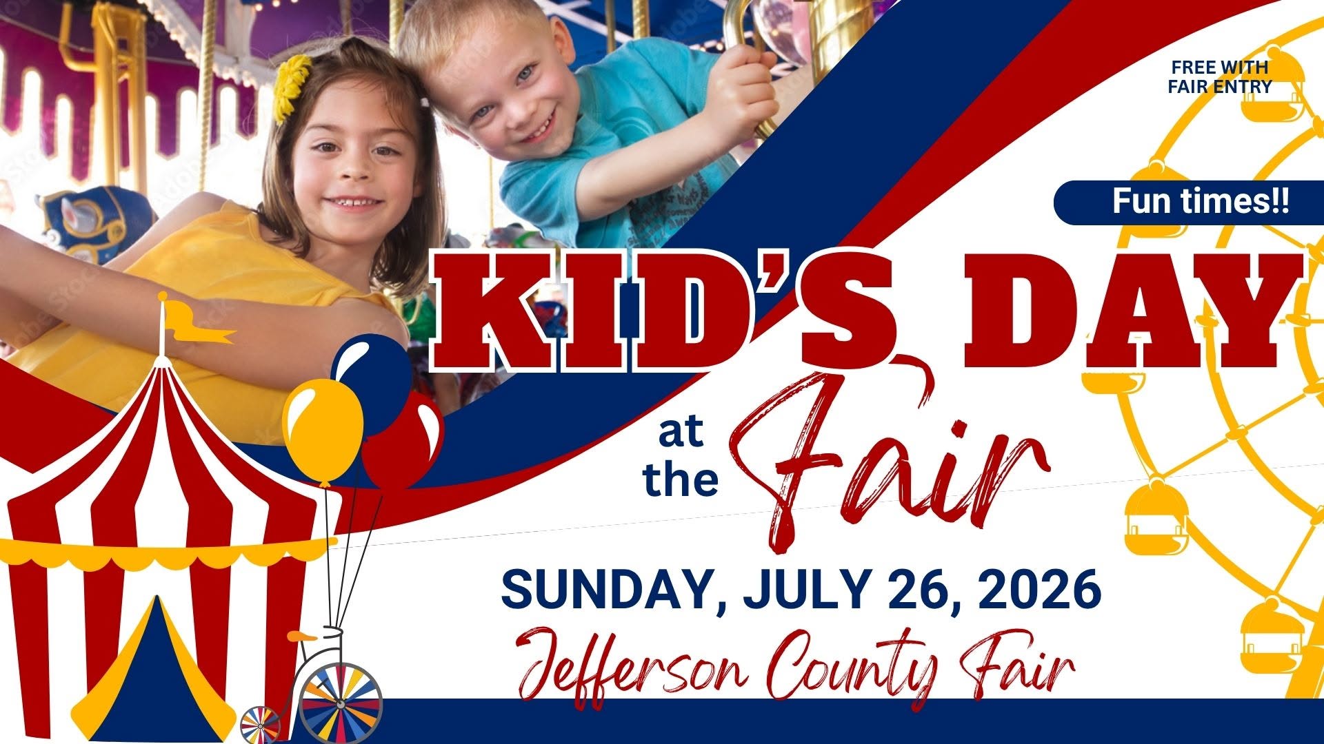 Kids Day at the Fair July 26th
