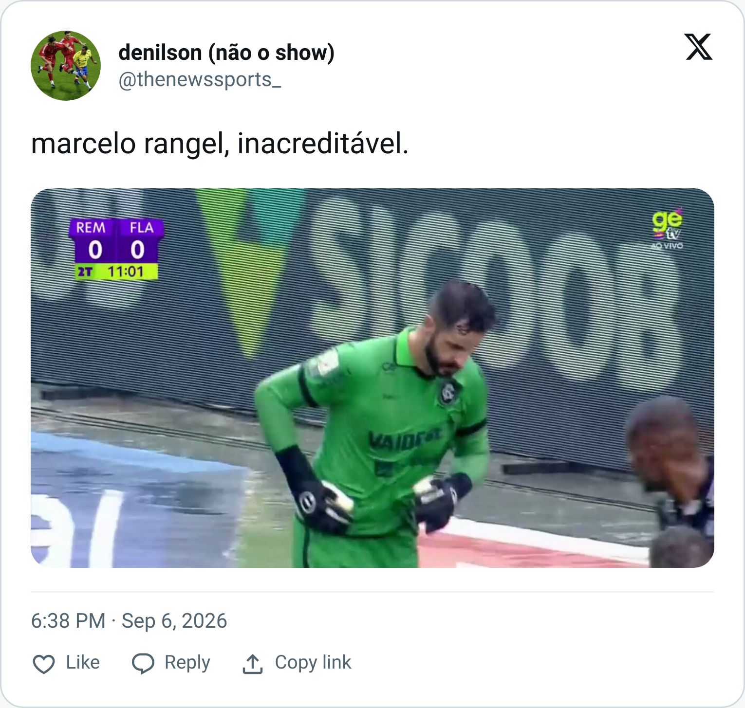 Tweet screenshot
