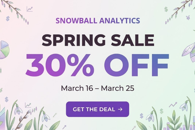 Snowball Analytics Spring Sale
