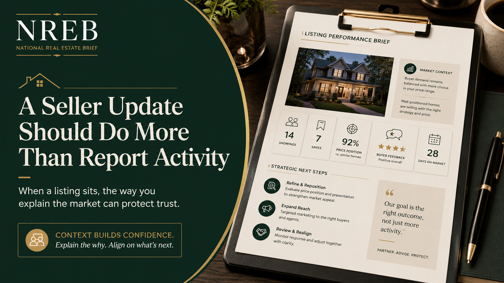 A Seller Update Should Do More Than Report Activity