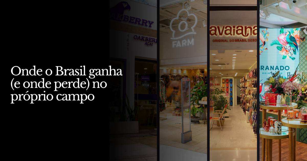 Onde o Brasil ganha (e onde perde) no próprio campo