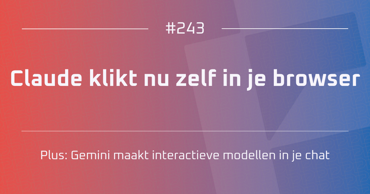 AI #243 | Claude klikt nu zelf in je browser
