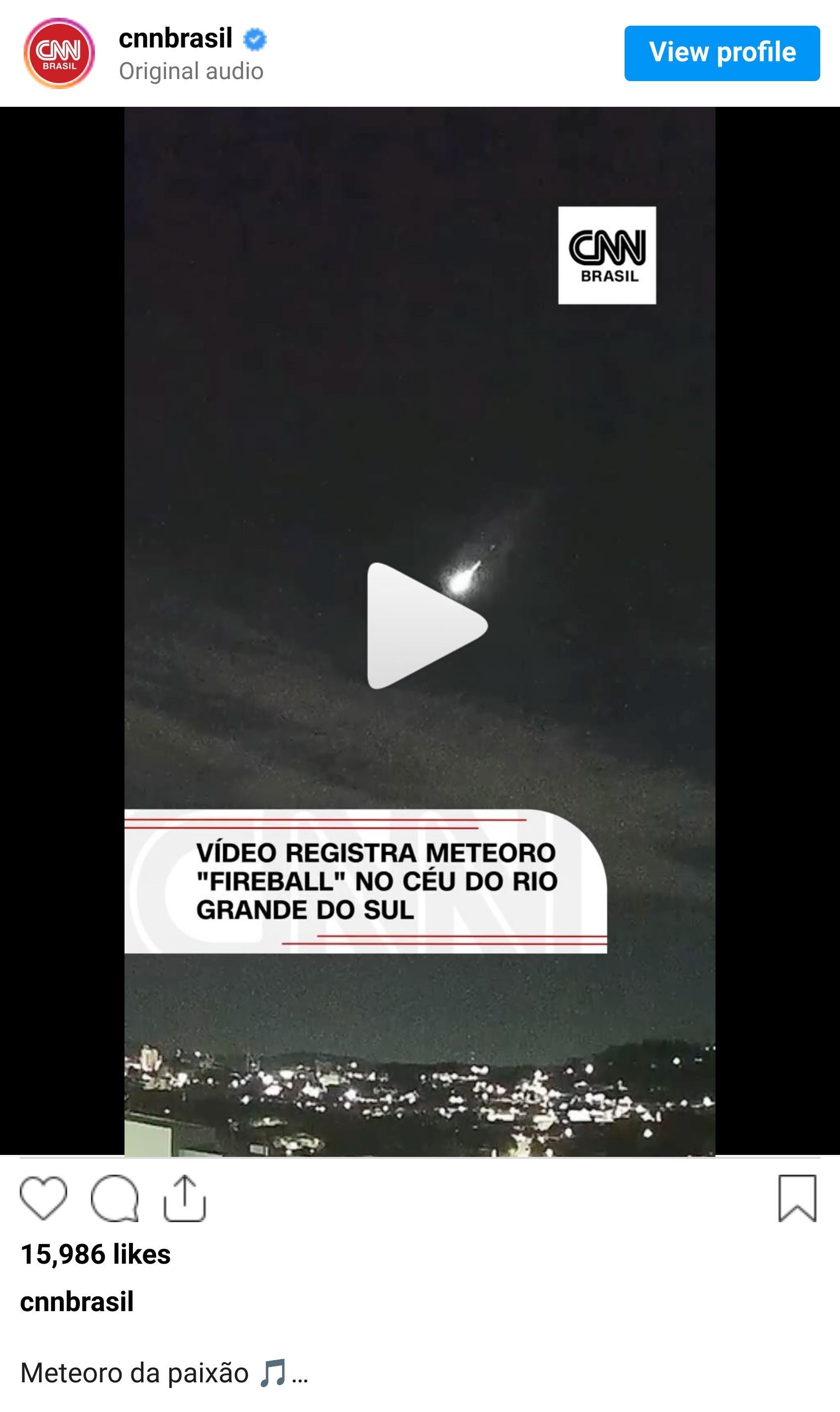 Instagram reel screenshot