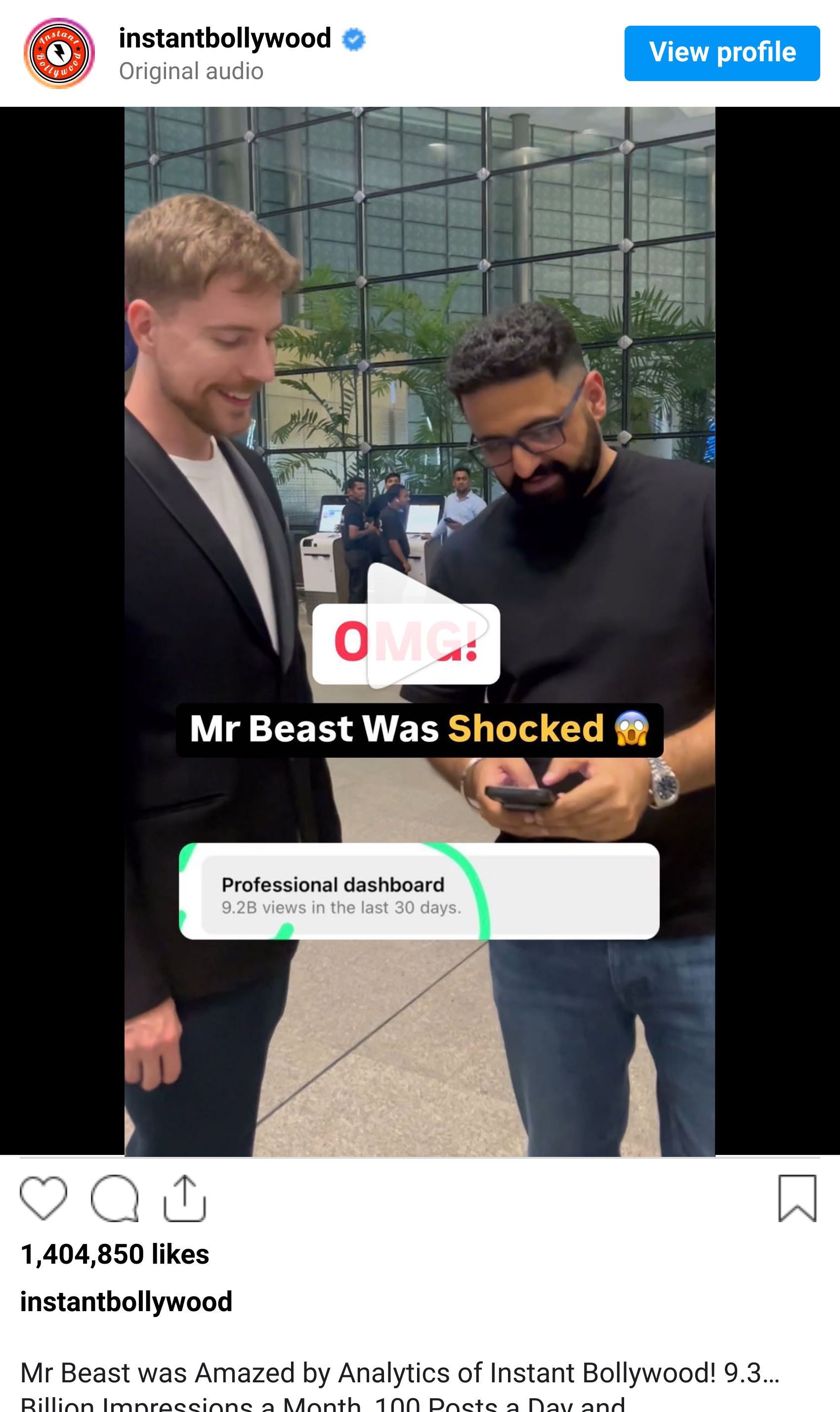 Instagram reel screenshot