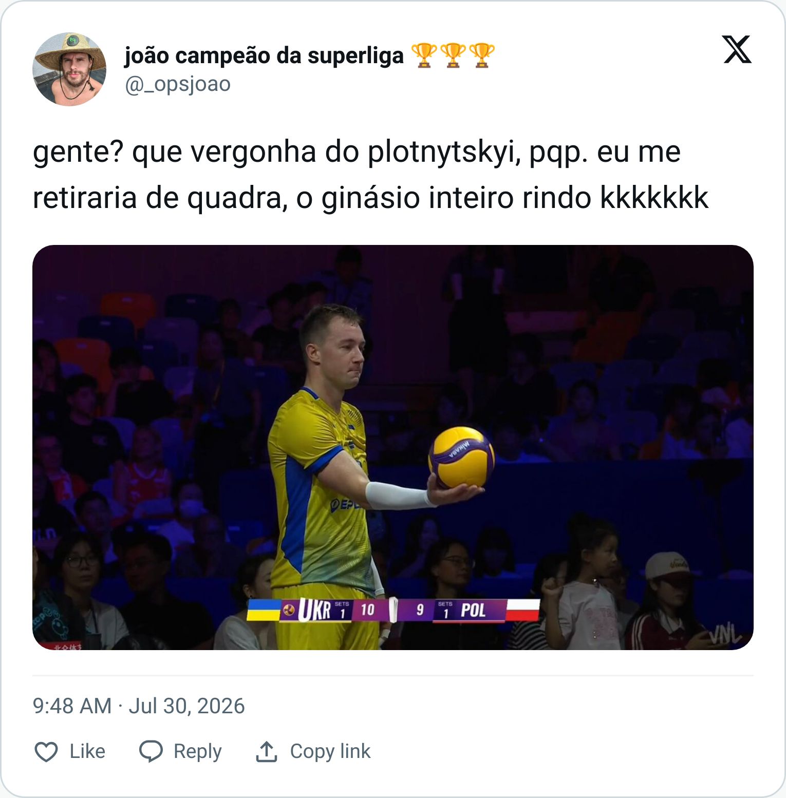Tweet screenshot