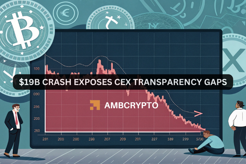 $19B crash exposes CEX transparency gaps