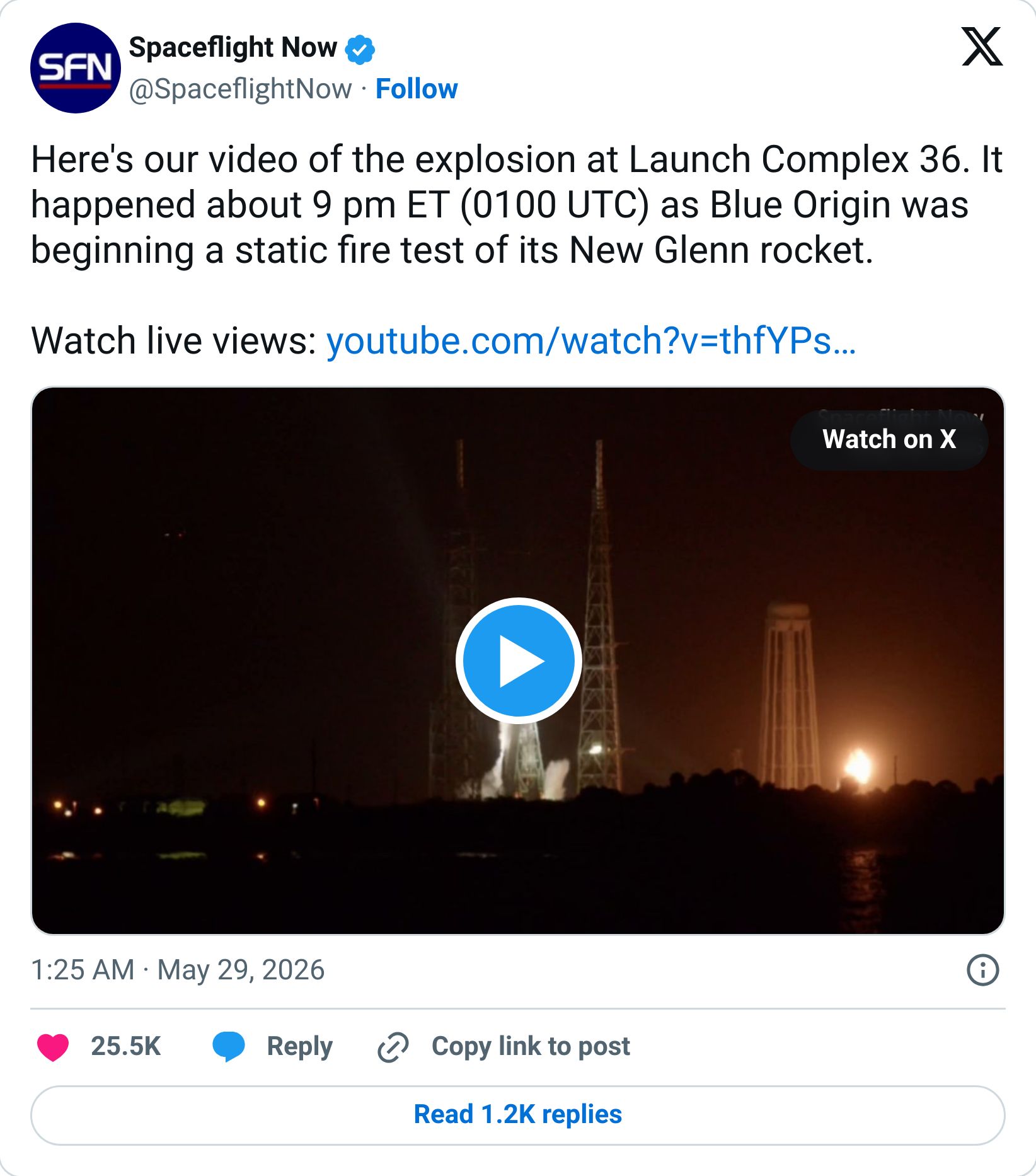 Tweet screenshot