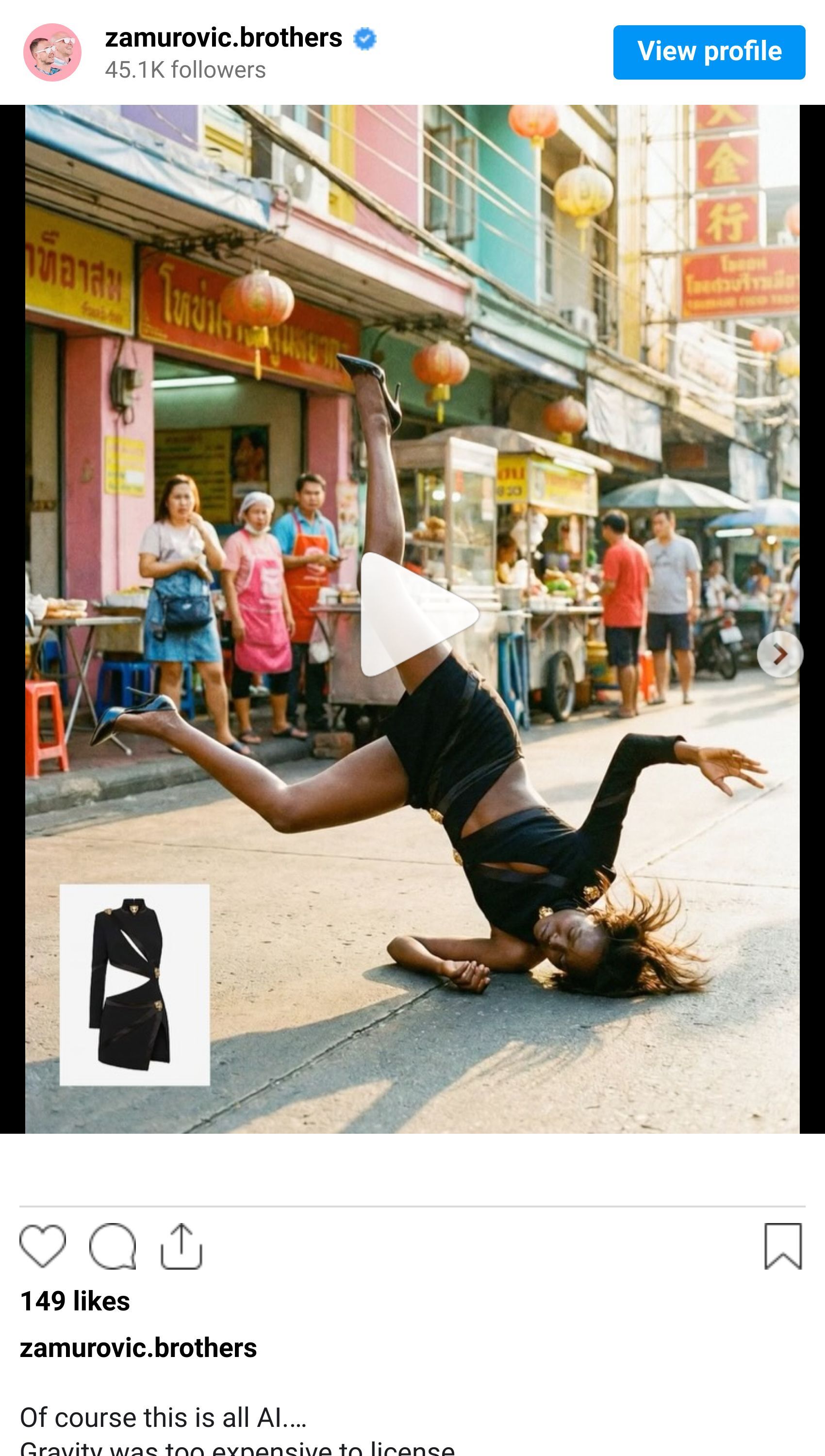 Instagram reel screenshot