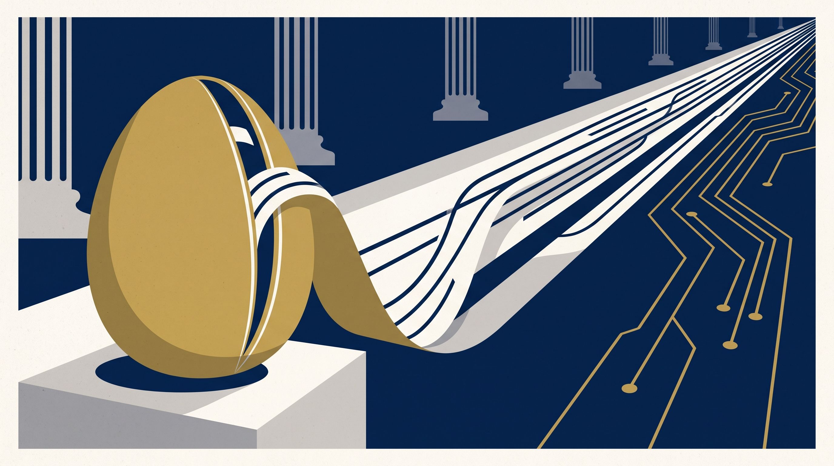 Editorial illustration for The Red Egg